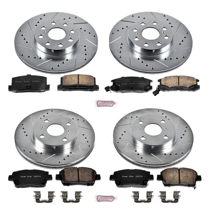PowerStop Front & Rear Z23 Evolution Sport Brake Kit | Toyota MR2 Spyder (00-05) (K822)