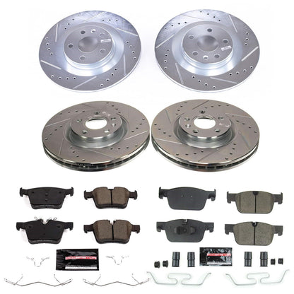 PowerStop Front and Rear Z23 Evolution Brake Kit | Volvo V90 (18-21) (K8225)
