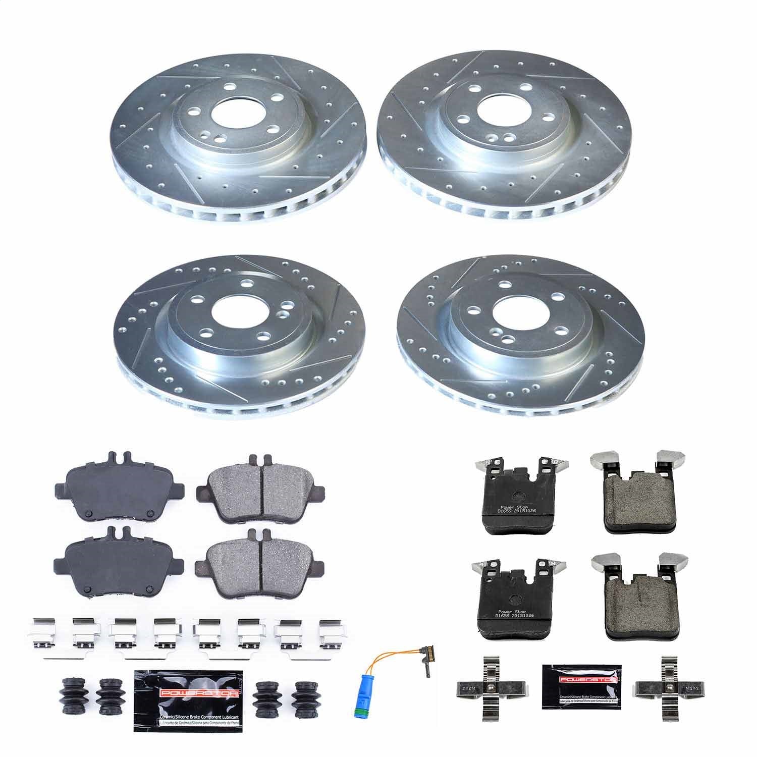 PowerStop Front & Rear Z23 Evolution Sport Brake Kit | Mercedes-Benz CLA250 (18-19) (K8265)
