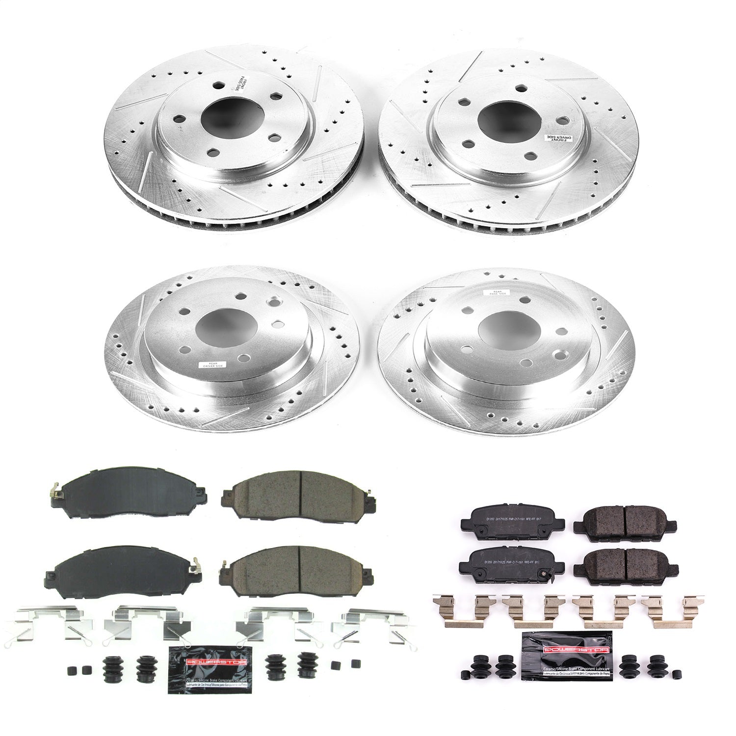 PowerStop Front & Rear Z23 Evolution Sport Brake Kit | Nissan Leaf (18-19) (K8273)