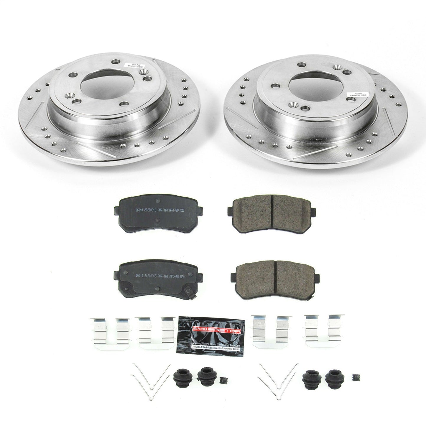PowerStop Rear Z23 Evolution Sport Brake Kit | Hyundai Kona (18-19) (K8277)
