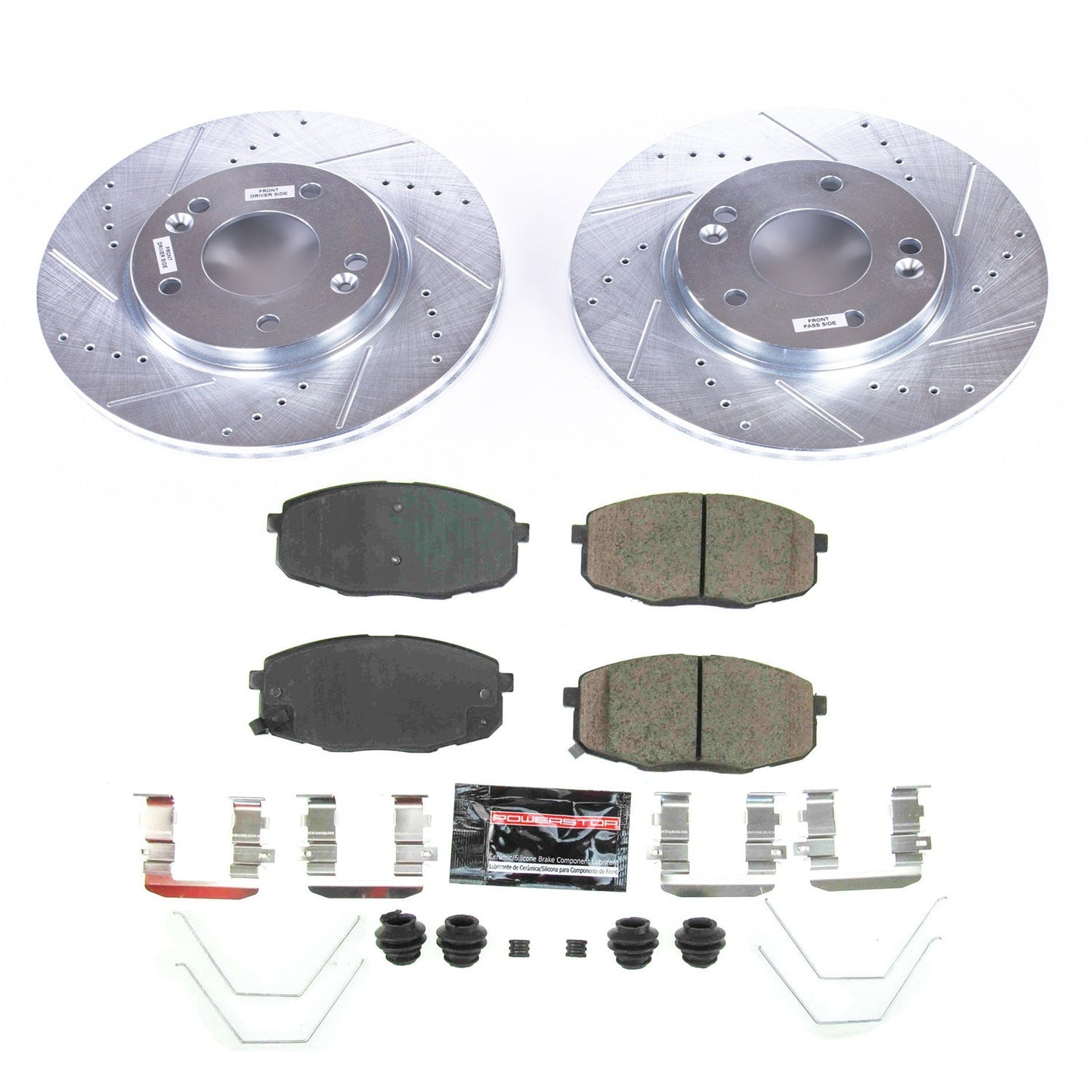 PowerStop Z23 Evolution Sport Front Brake Kit | Hyundai Kona (18-19) (K8279)