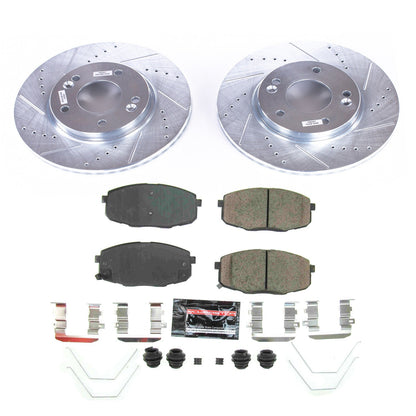 PowerStop Z23 Evolution Sport Front Brake Kit | Hyundai Kona (18-19) (K8279)