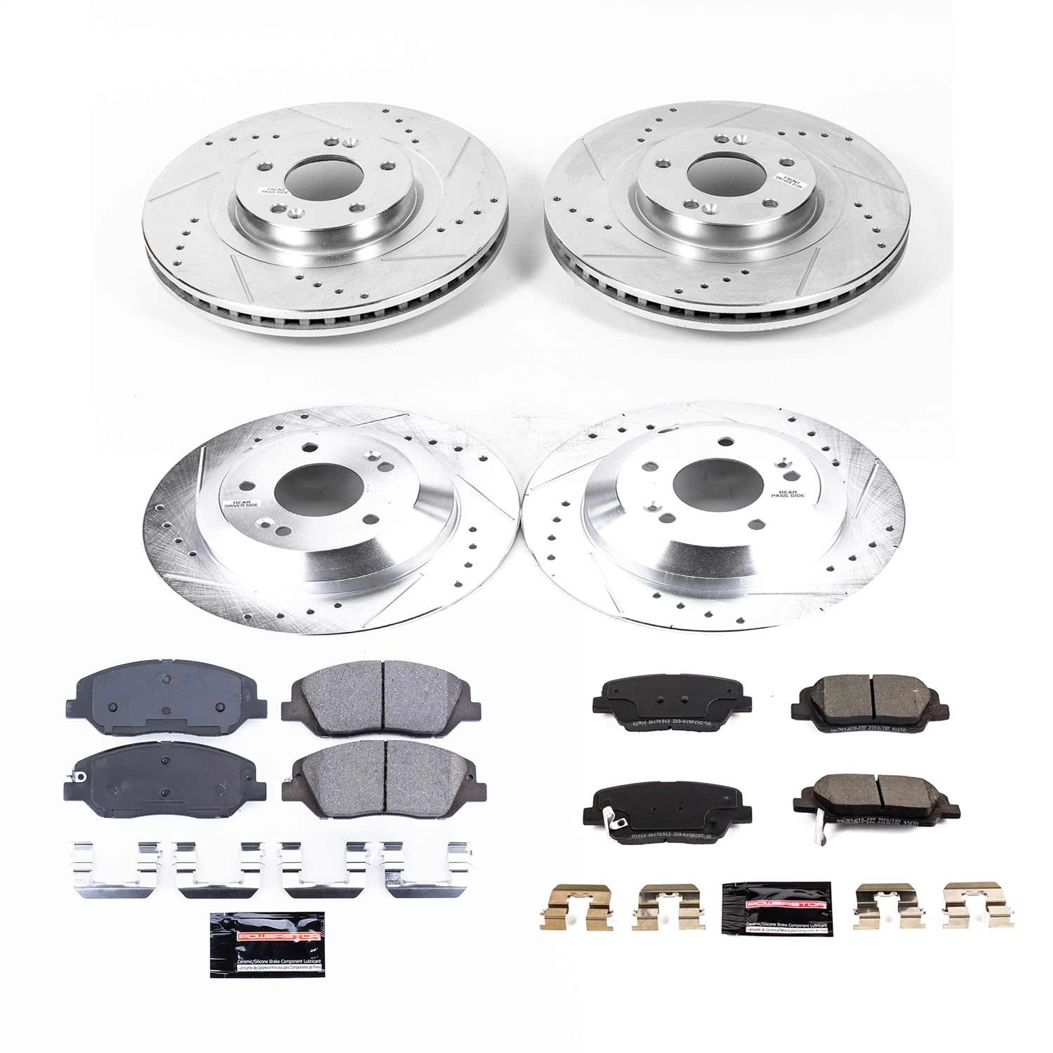 PowerStop Front & Rear Z23 Evolution Sport Brake Kit | Hyundai Santa Fe XL (19) (K8281)