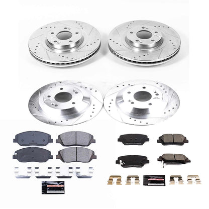 PowerStop Front & Rear Z23 Evolution Sport Brake Kit | Hyundai Santa Fe XL (19) (K8281)