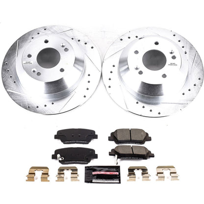 PowerStop Rear Z23 Evolution Sport Brake Kit | Hyundai Santa Fe XL (19) (K8283)