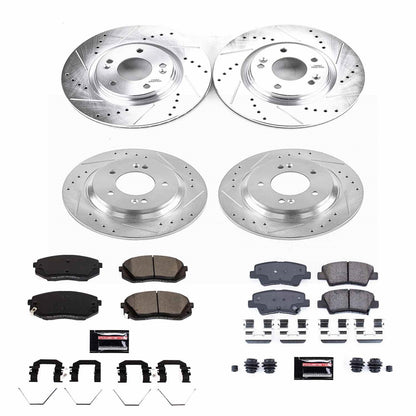 PowerStop Front & Rear Z23 Evolution Sport Brake Kit | Hyundai Elantra GT (18-19) (K8284)
