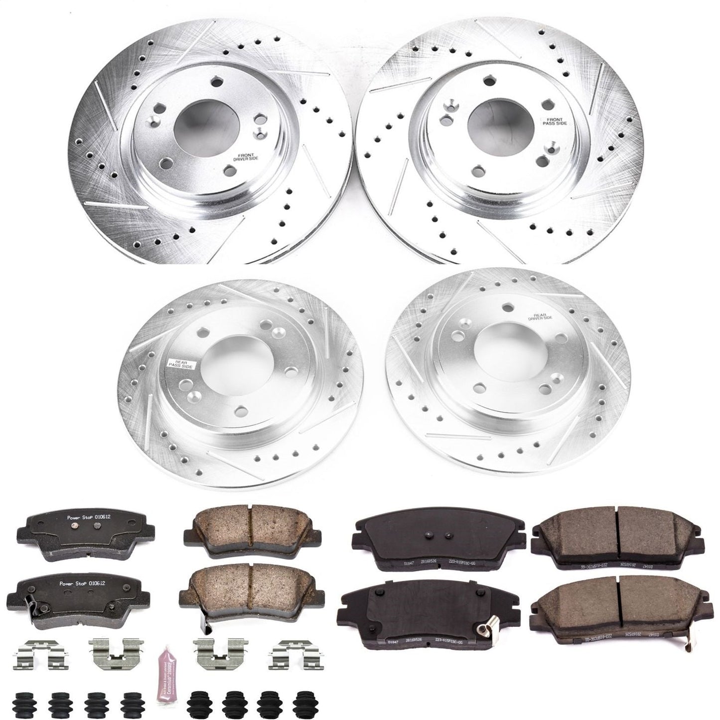 PowerStop Front & Rear Z23 Evolution Sport Brake Kit | Hyundai Elantra (17-19) (K8285)
