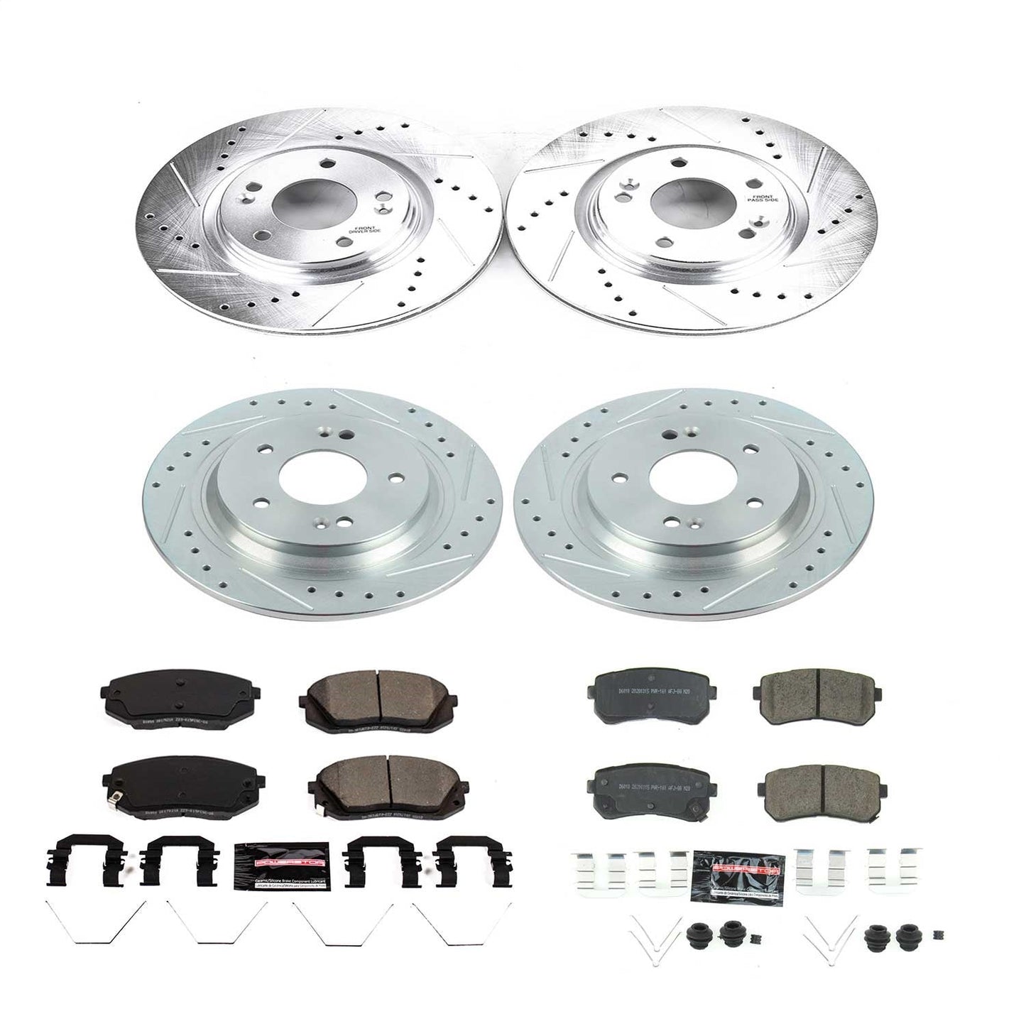 PowerStop Front & Rear Z23 Evolution Sport Brake Kit | Hyundai Kona (18-19) (K8286)