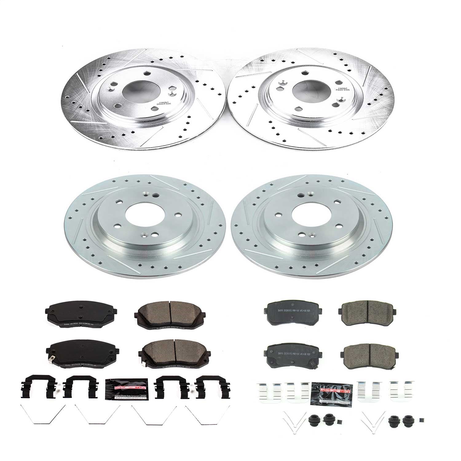 PowerStop Front & Rear Z23 Evolution Sport Brake Kit | Hyundai Kona (18-19) (K8286)