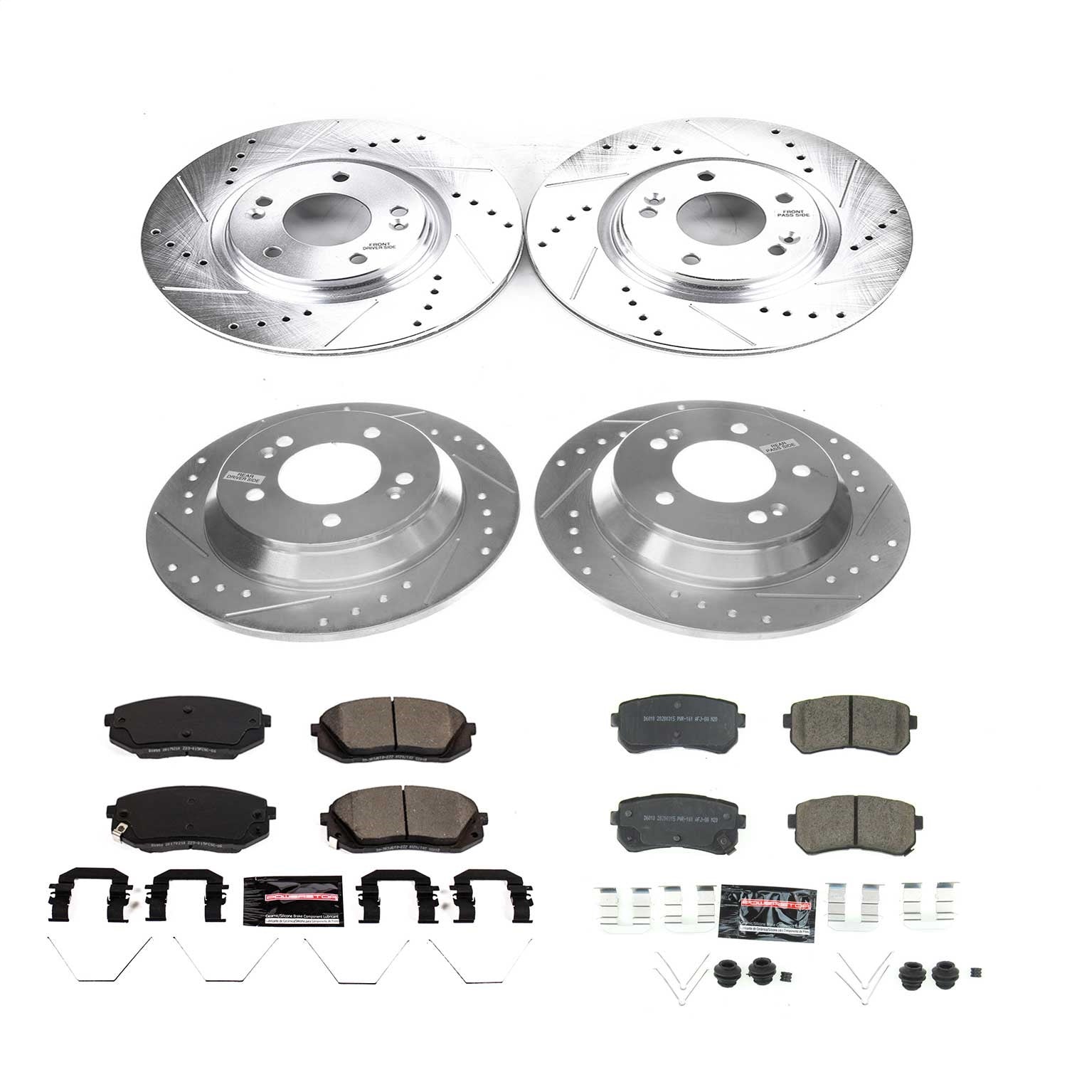 PowerStop Front & Rear Z23 Evolution Sport Brake Kit | Hyundai Kona (18-19) (K8287)