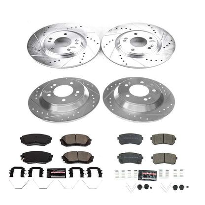 PowerStop Front & Rear Z23 Evolution Sport Brake Kit | Hyundai Kona (18-19) (K8287)