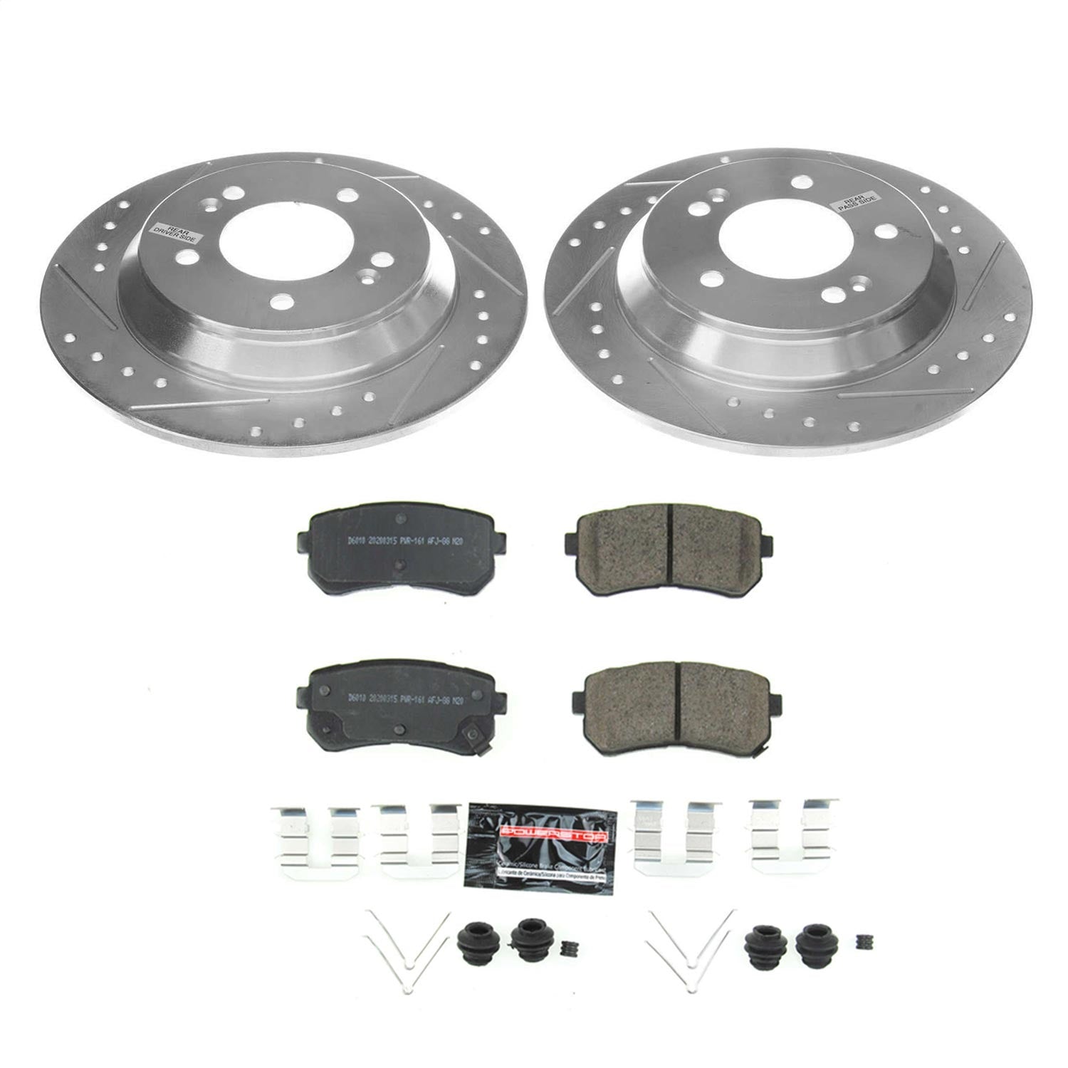 PowerStop Rear Z23 Evolution Sport Brake Kit | Hyundai Kona (18-19) (K8307)