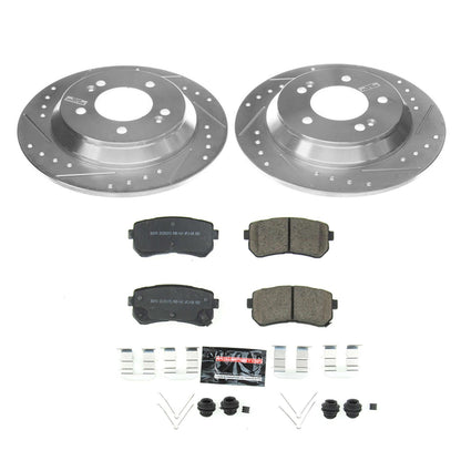 PowerStop Rear Z23 Evolution Sport Brake Kit | Hyundai Kona (18-19) (K8307)