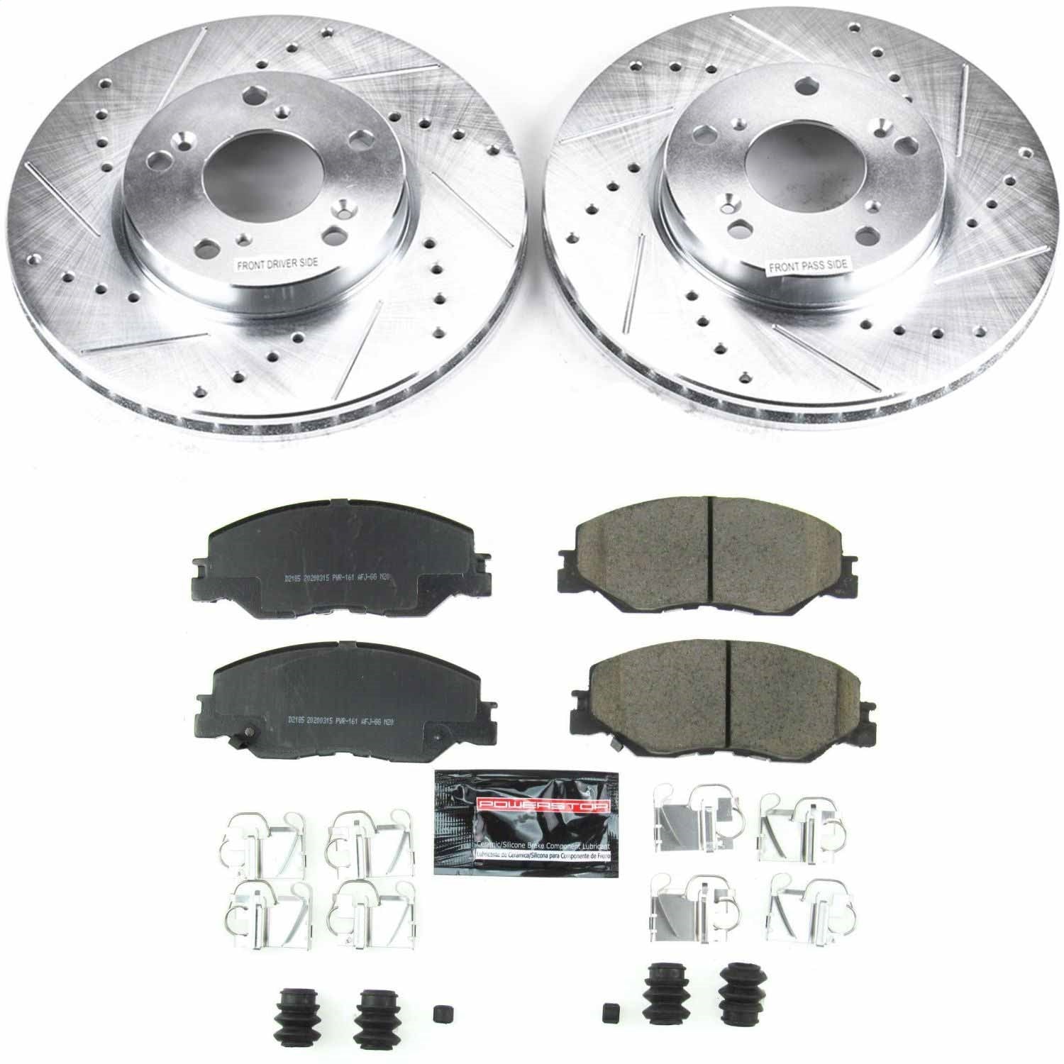 PowerStop Z23 Evolution Sport Front Brake Kit | Honda Insight (19) (K8318)