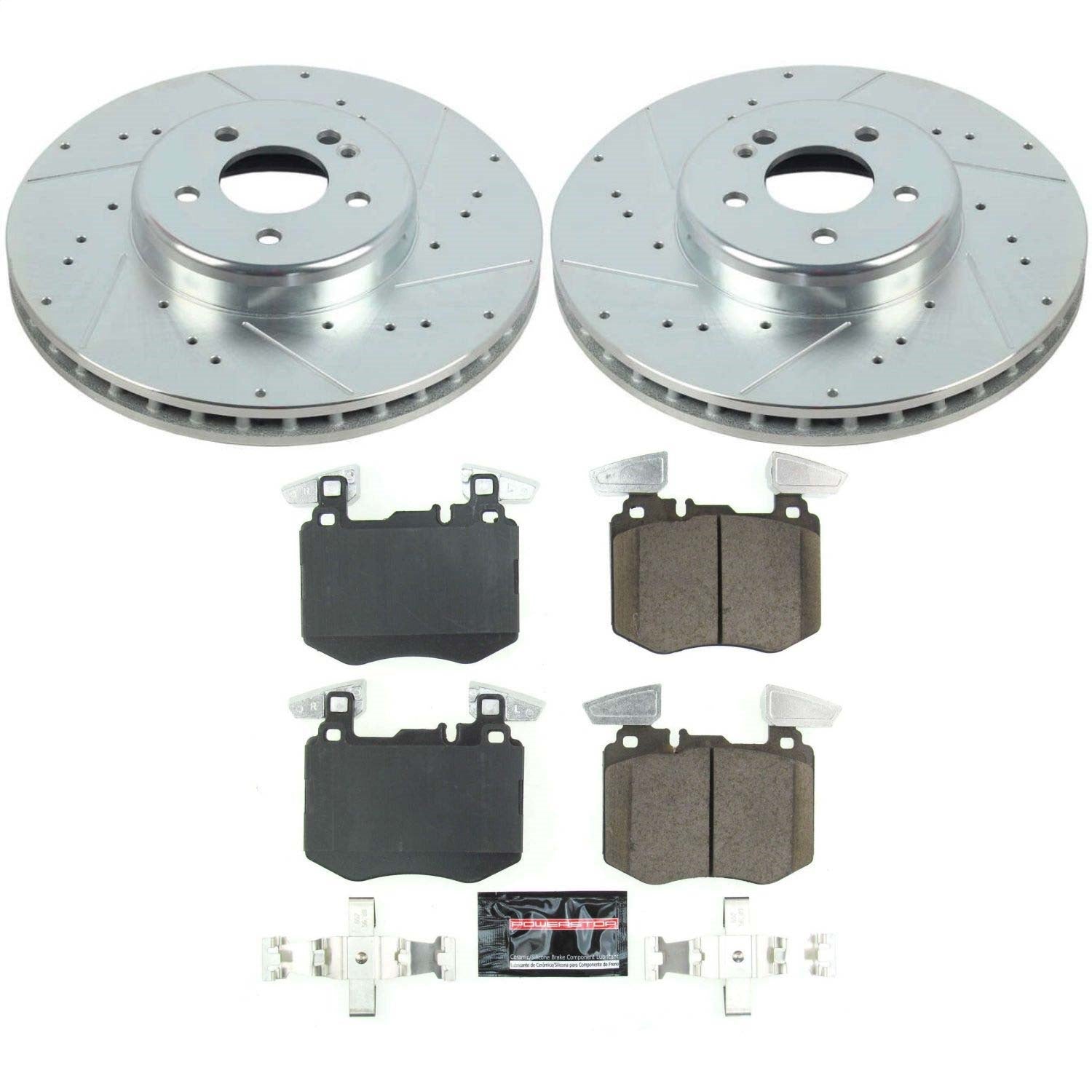 PowerStop Z23 Evolution Sport Front Brake Kit | Mercedes-Benz GLC300 (19) (K8322)
