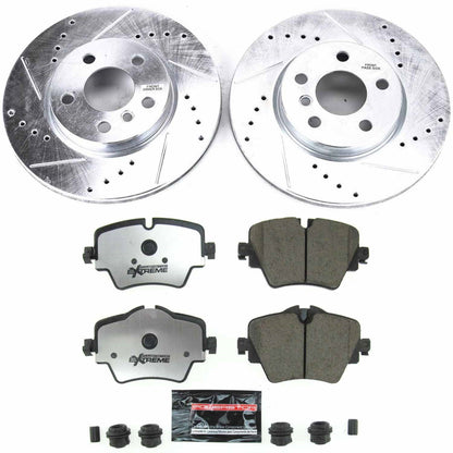 PowerStop Z26 Street Warrior Front Brake Kit | Mini Cooper Clubman (19) (K8323-26)