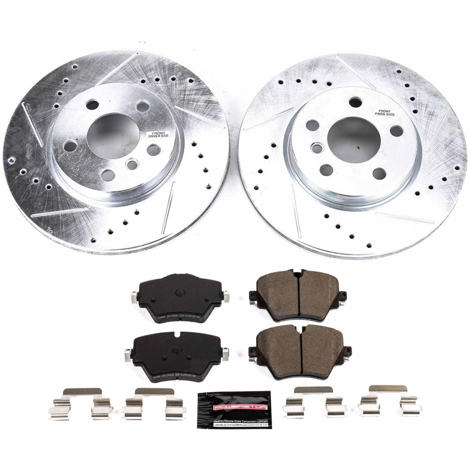 PowerStop Front Z23 Evolution Sport Brake Kit | Mini Cooper Clubman (19) (K8323)