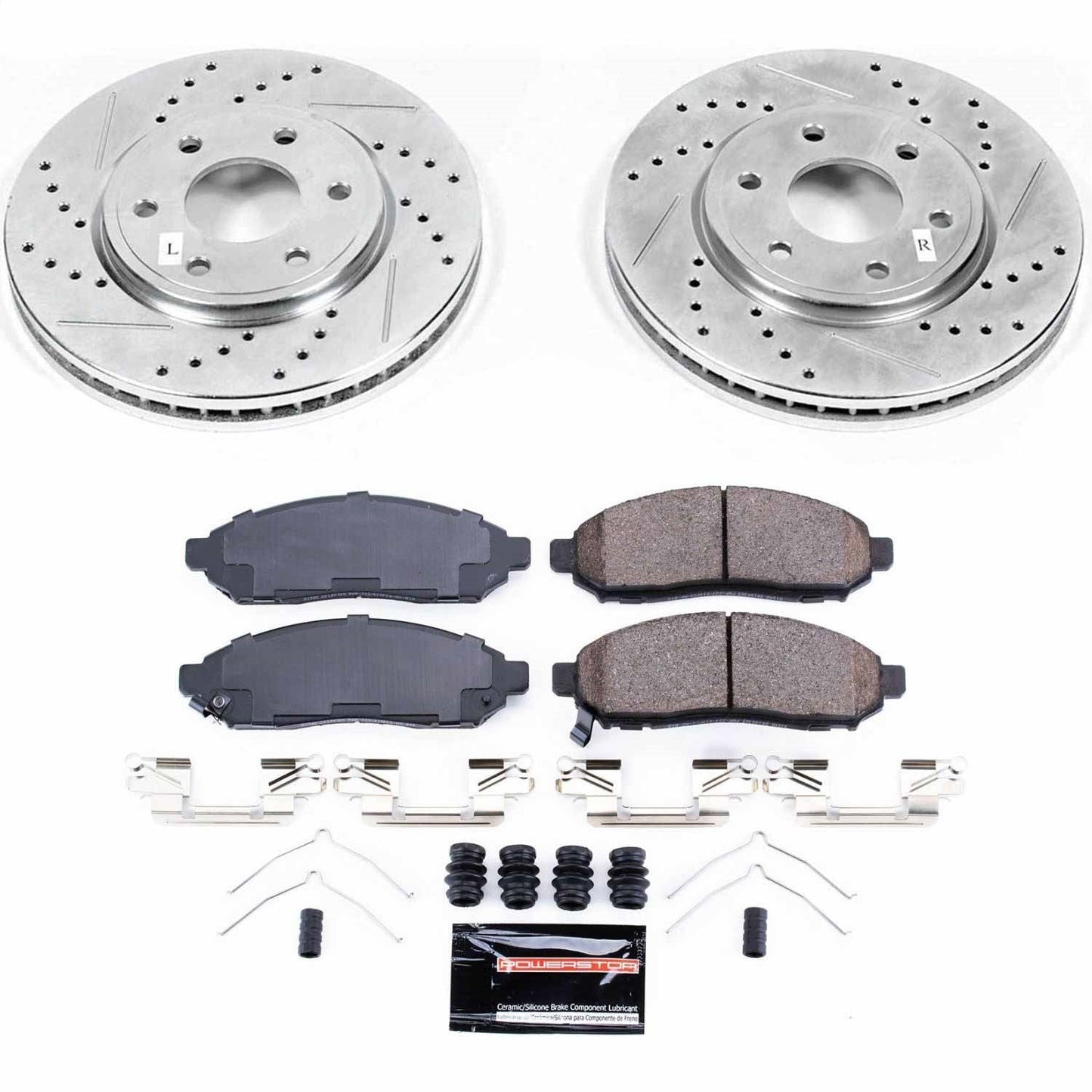 PowerStop Z23 Evolution Sport Front Brake Kit | Nissan Frontier (19) (K8324)