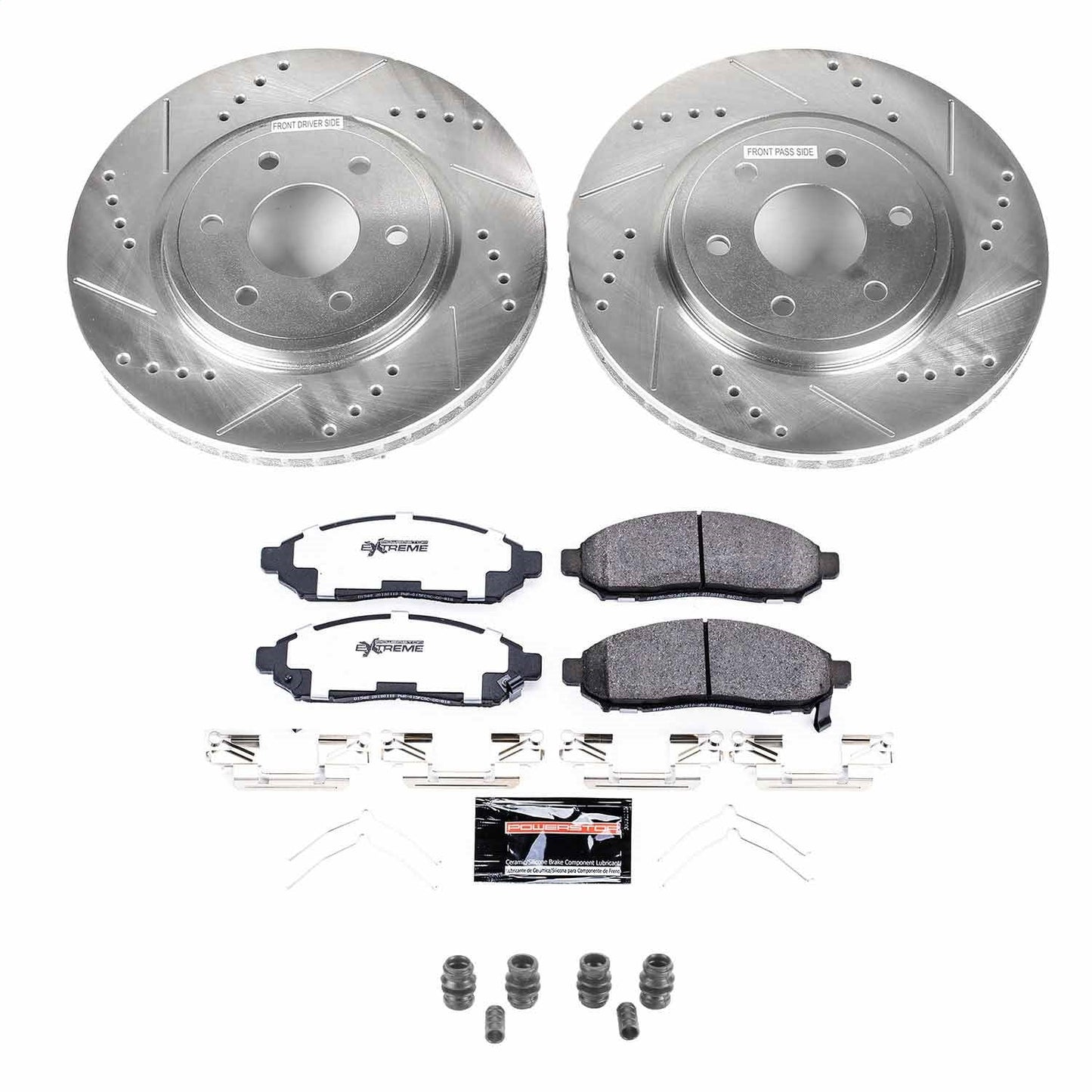 PowerStop Front Z36 Truck & Tow Brake Kit | Nissan Frontier 2019 (K8325-36)