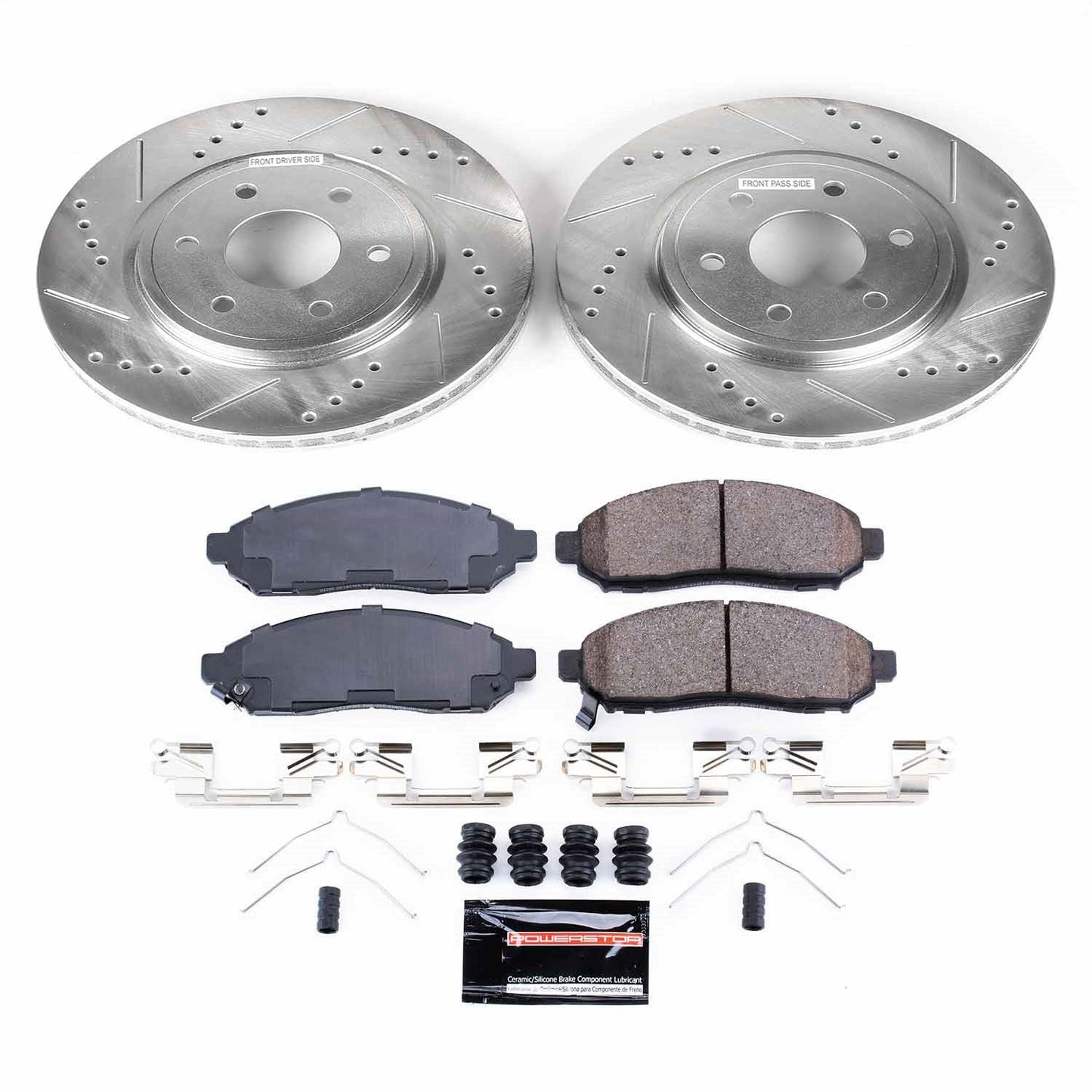 PowerStop Z23 Evolution Sport Front Brake Kit | Nissan Frontier (19) (K8325)