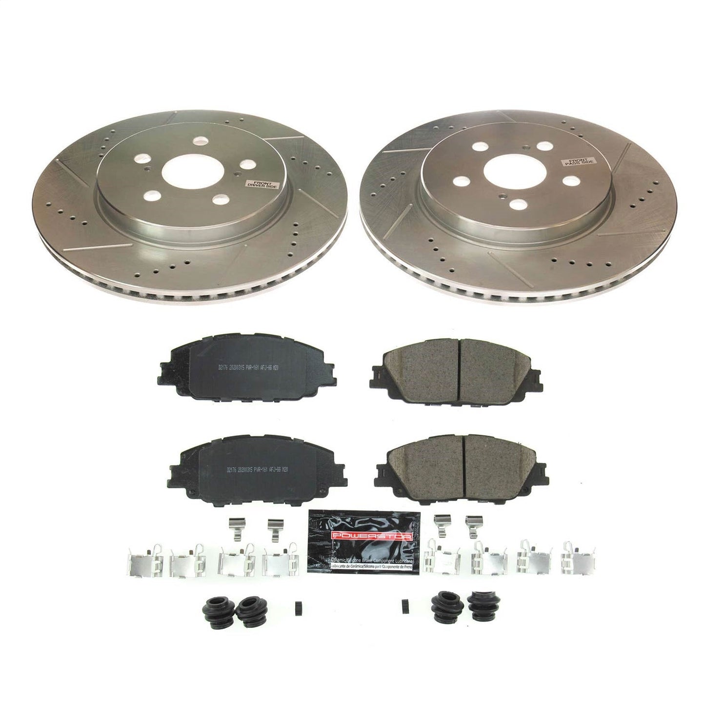 PowerStop Front Z23 Evolution Sport Brake Kit | Toyota Corolla (19) (K8328)