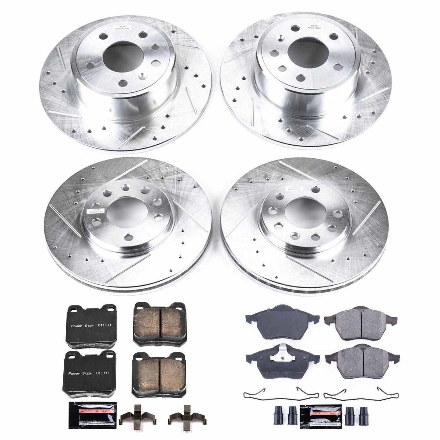 PowerStop Front & Rear Z23 Evolution Sport Brake Kit | Saab 900 (97-98) (K833)