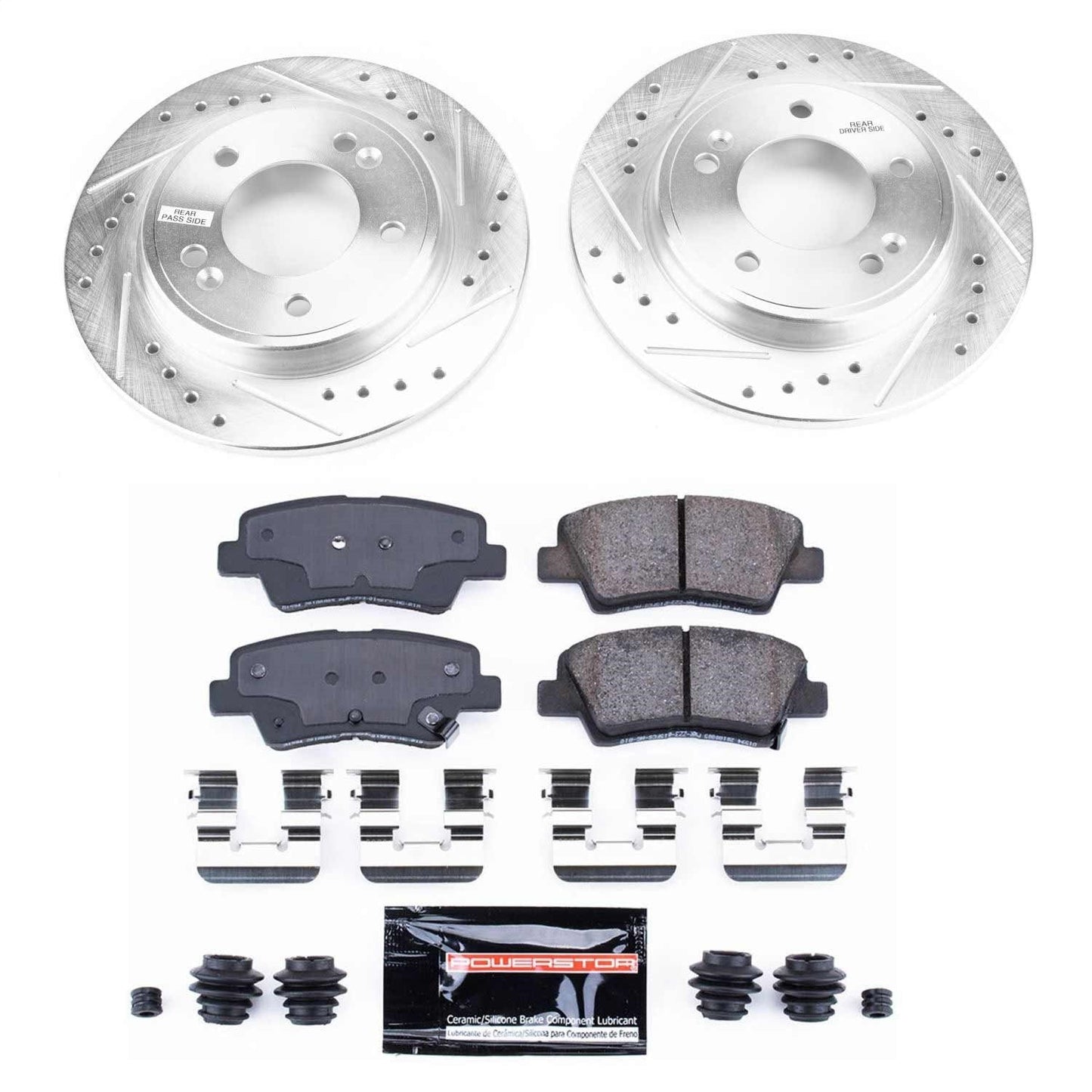 PowerStop Rear Z23 Evolution Sport Brake Kit | Hyundai Veloster (19) (K8331)