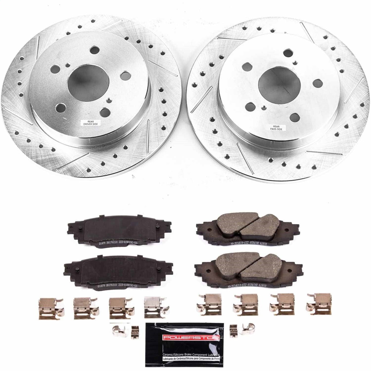 PowerStop Rear Z23 Evolution Sport Brake Kit | Lexus ES350 (19) (K8333)