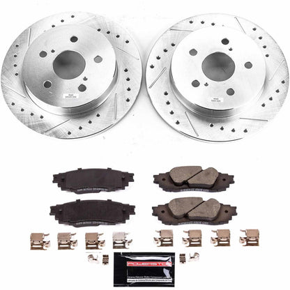 PowerStop Rear Z23 Evolution Sport Brake Kit | Lexus ES350 (19) (K8333)