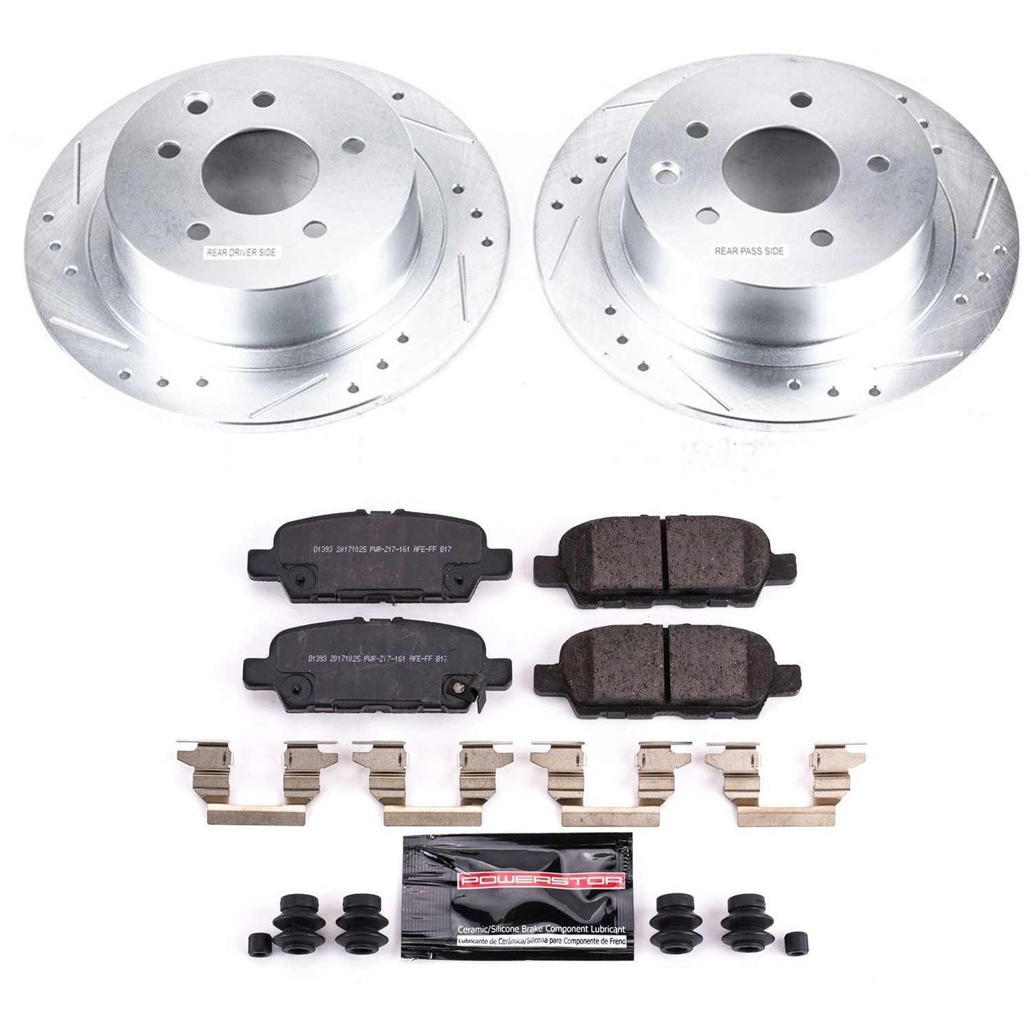 PowerStop Rear Z23 Evolution Sport Brake Kit | Nissan Sentra (19) (K8335)