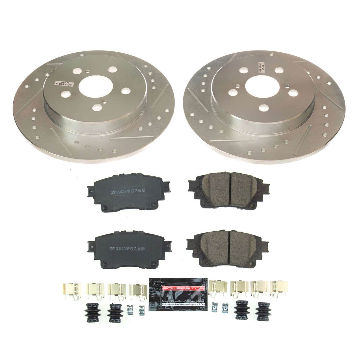 PowerStop Rear Z23 Evolution Sport Brake Kit | Toyota Corolla (19) (K8336)
