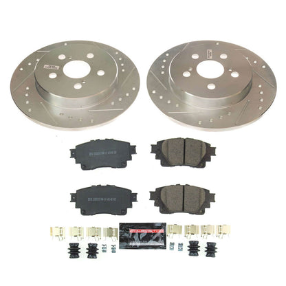 PowerStop Rear Z23 Evolution Sport Brake Kit | Toyota Corolla (19) (K8336)