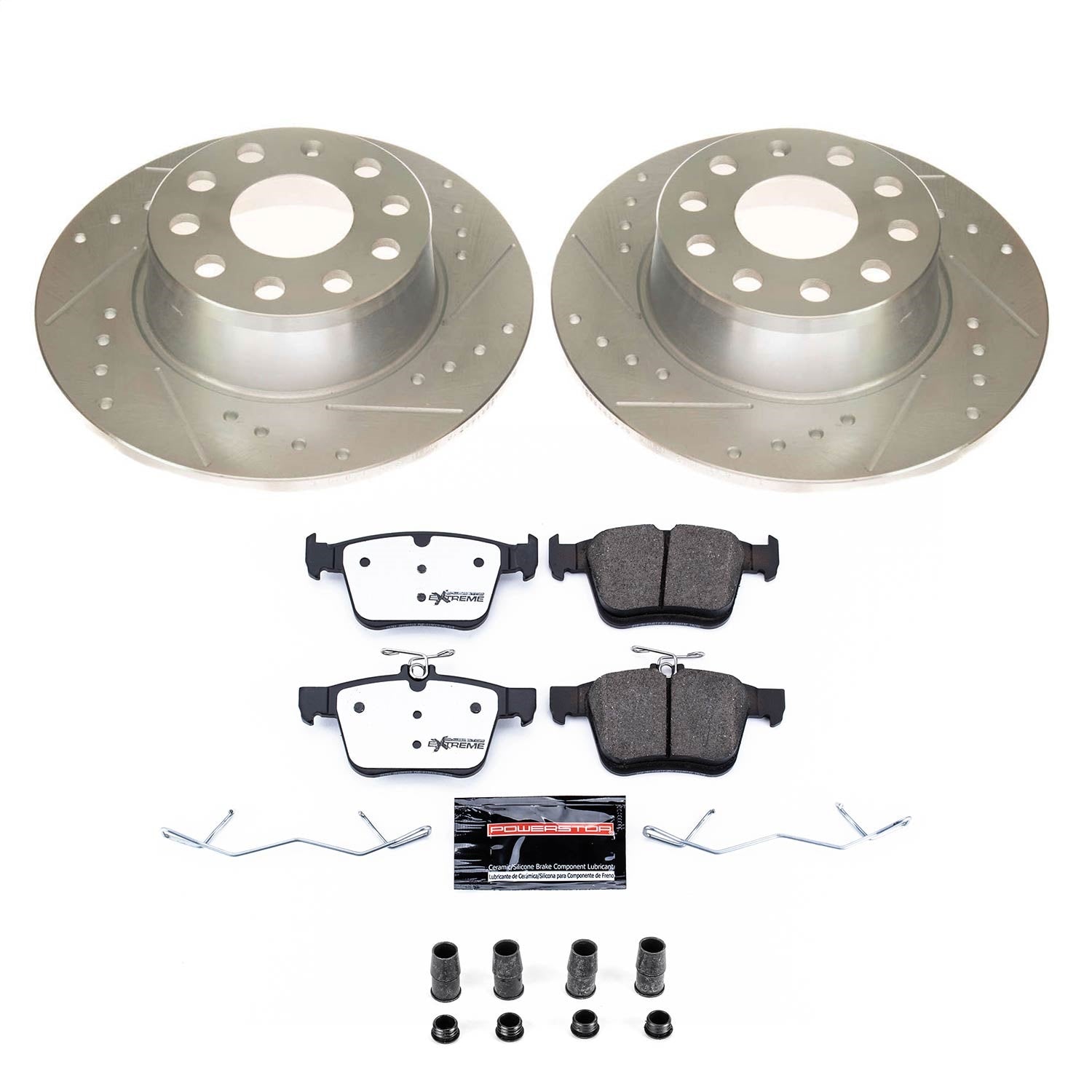 PowerStop Rear Z26 Street Warrior Brake Kit | Volkswagen Jetta (2019) (K8337-26)