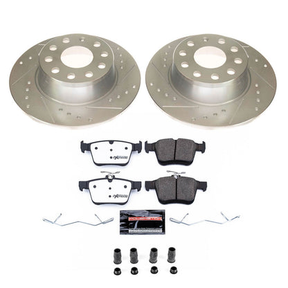 PowerStop Rear Z26 Street Warrior Brake Kit | Volkswagen Jetta (2019) (K8337-26)