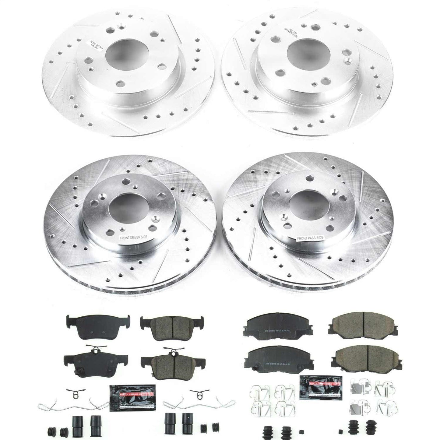 PowerStop Front & Rear Z23 Evolution Sport Brake Kit | Honda Insight (19) (K8343)
