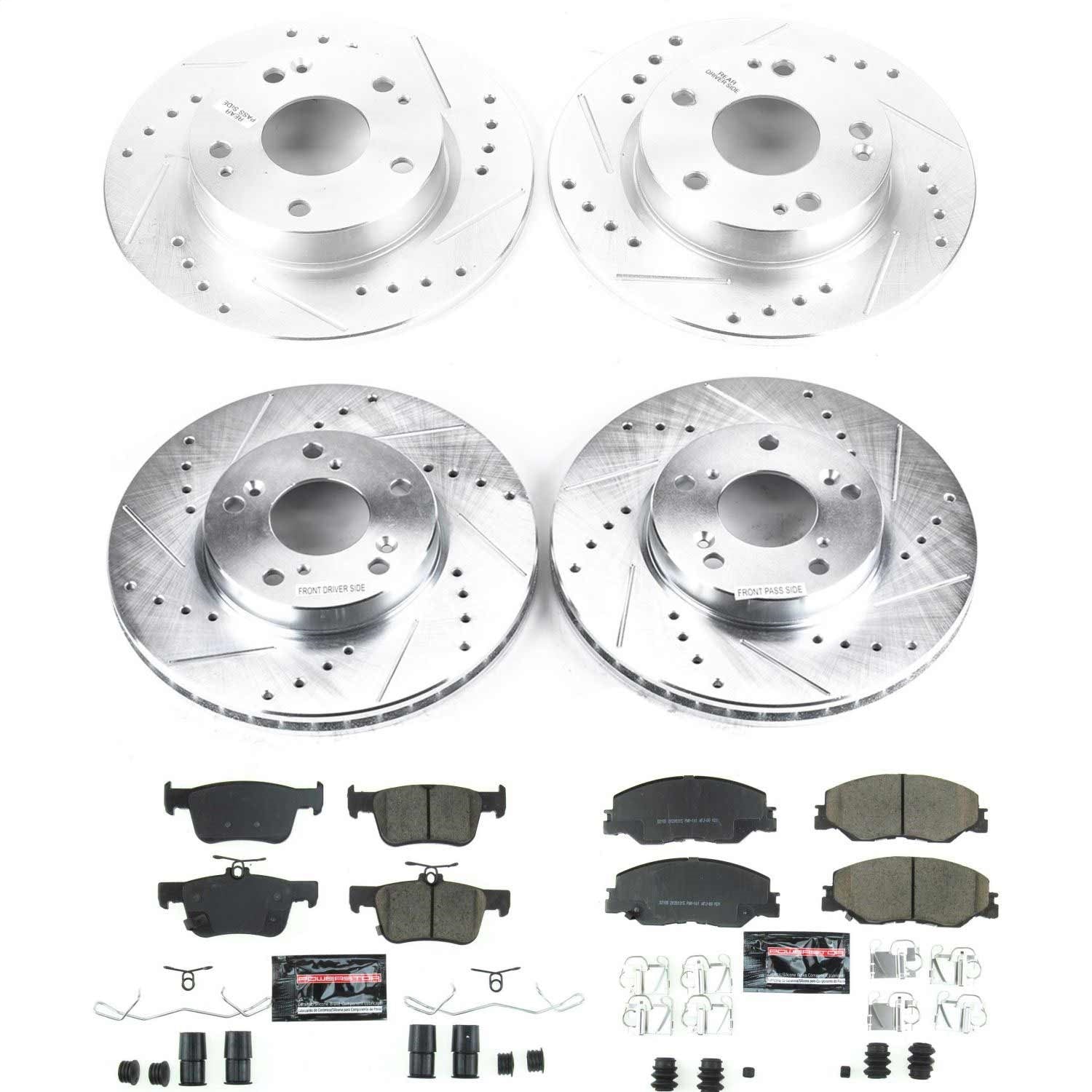 PowerStop Front & Rear Z23 Evolution Sport Brake Kit | Honda Insight (19) (K8343)