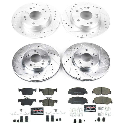 PowerStop Front & Rear Z23 Evolution Sport Brake Kit | Honda Insight (19) (K8343)