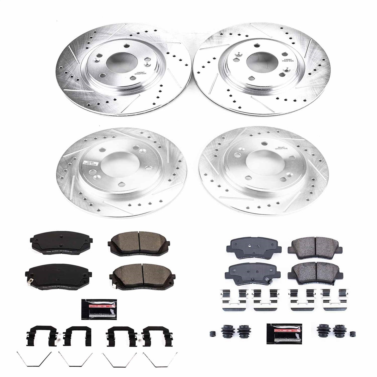 PowerStop Front & Rear Z23 Evolution Sport Brake Kit | Hyundai Veloster (19) (K8345)