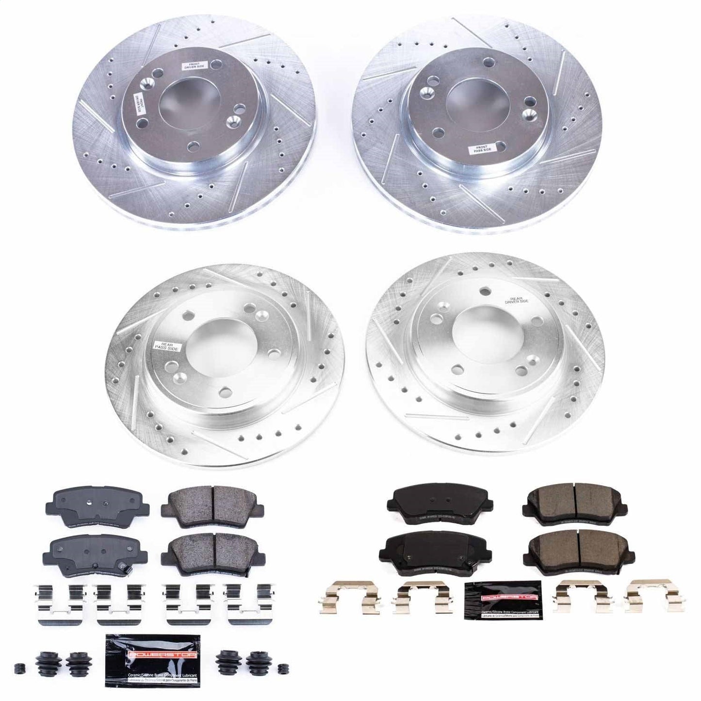 PowerStop Z23 Evolution Sport Front & Rear Brake Kit | Hyundai Veloster (19) (K8346)