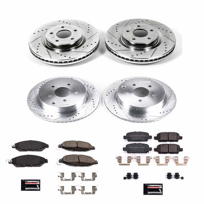 PowerStop Front & Rear Z23 Evolution Sport Brake Kit | Infiniti QX60 (19) (K8347)