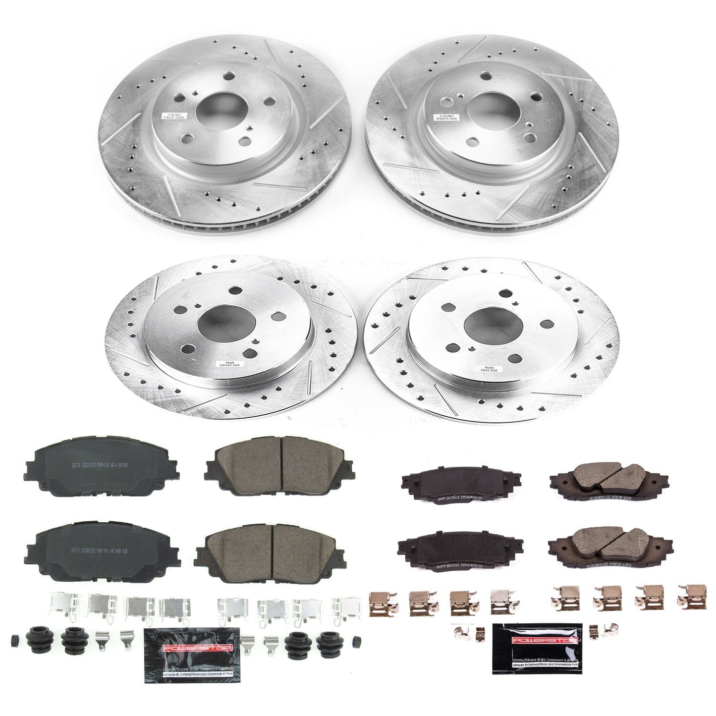PowerStop Front & Rear Z23 Evolution Sport Brake Kit | Lexus ES350 (19) (K8348)