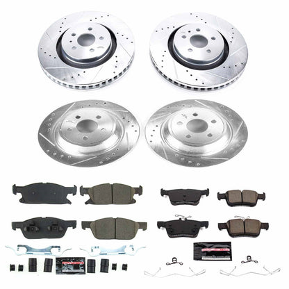 PowerStop Front & Rear Z23 Evolution Sport Brake Kit | Ford Edge (19) (K8349)