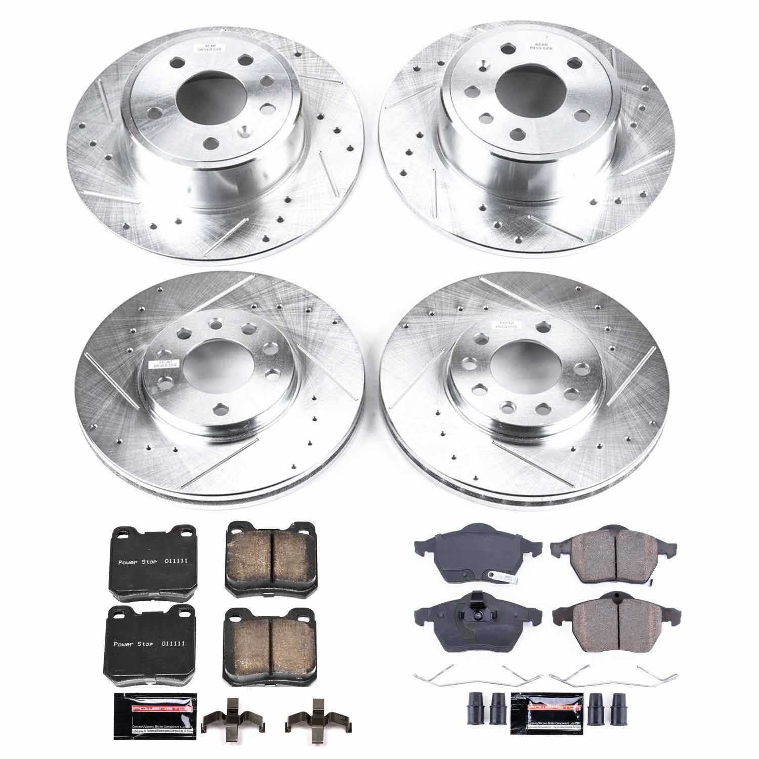 PowerStop Front & Rear Z23 Evolution Sport Brake Kit | Saab 9-3 (99-03) (K835)