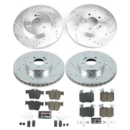 PowerStop Front & Rear Z23 Evolution Sport Brake Kit | Mercedes-Benz GLC300 2019 (K8352)