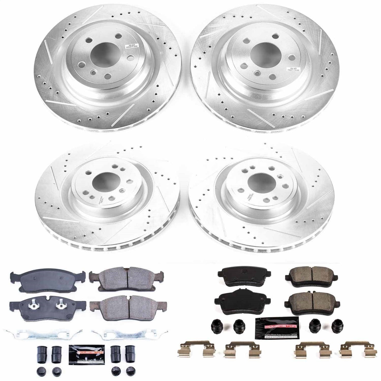 PowerStop Front & Rear Z23 Evolution Sport Brake Kit | Mercedes-Benz GLE400 (16-17) (K8353)