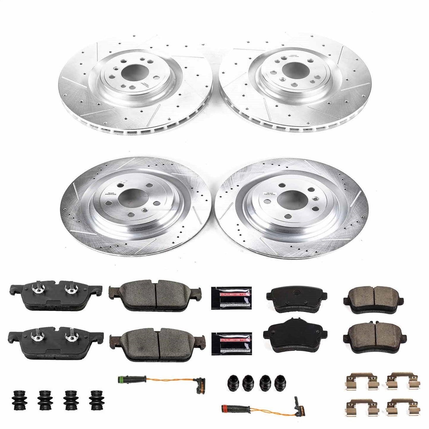 PowerStop Front & Rear Z23 Evolution Brake Kit | Mercedes-Benz GLS550 (19) (K8354)