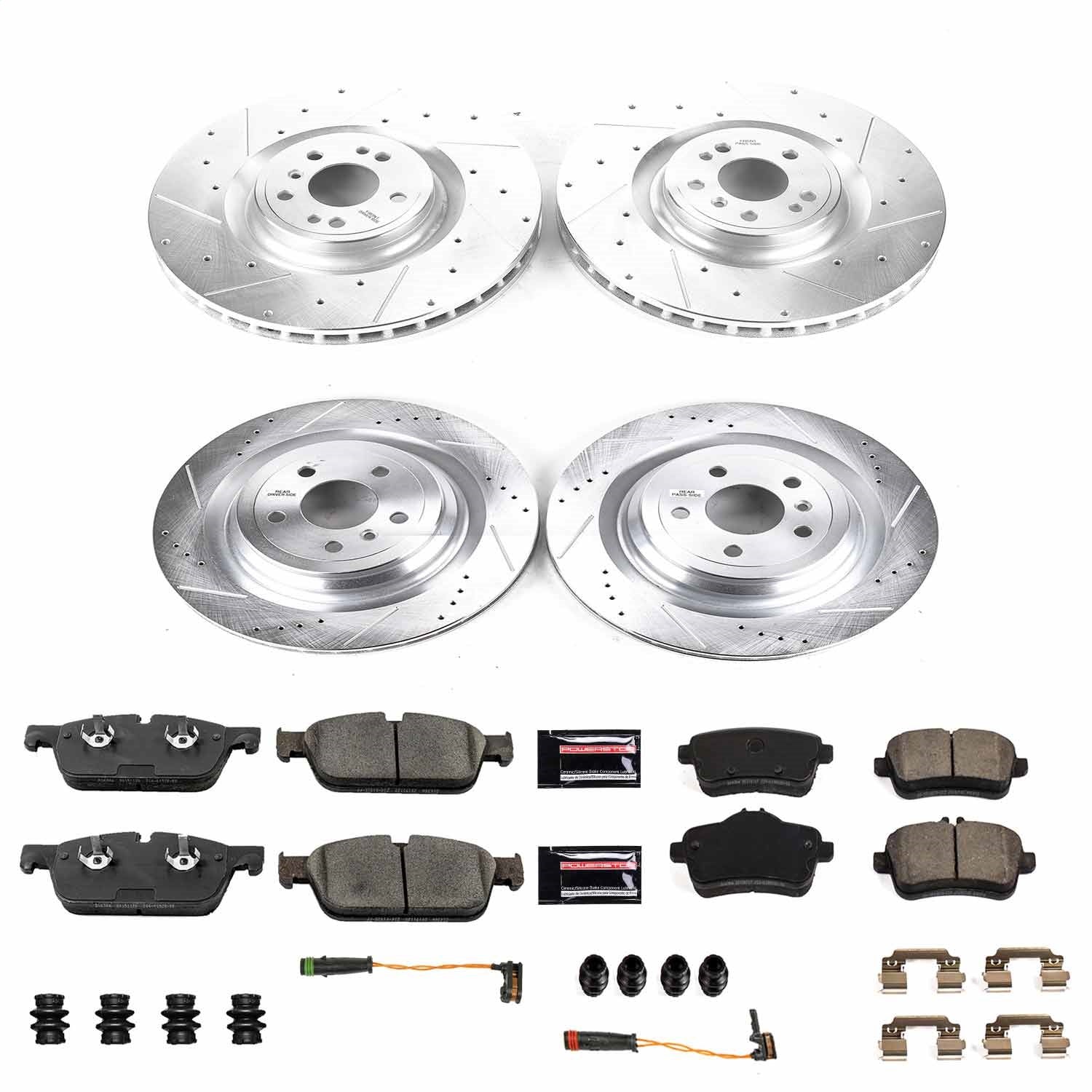 PowerStop Front & Rear Z23 Evolution Brake Kit | Mercedes-Benz GLS550 (19) (K8354)