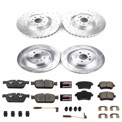 PowerStop Front & Rear Z23 Evolution Brake Kit | Mercedes-Benz GLS550 (19) (K8354)