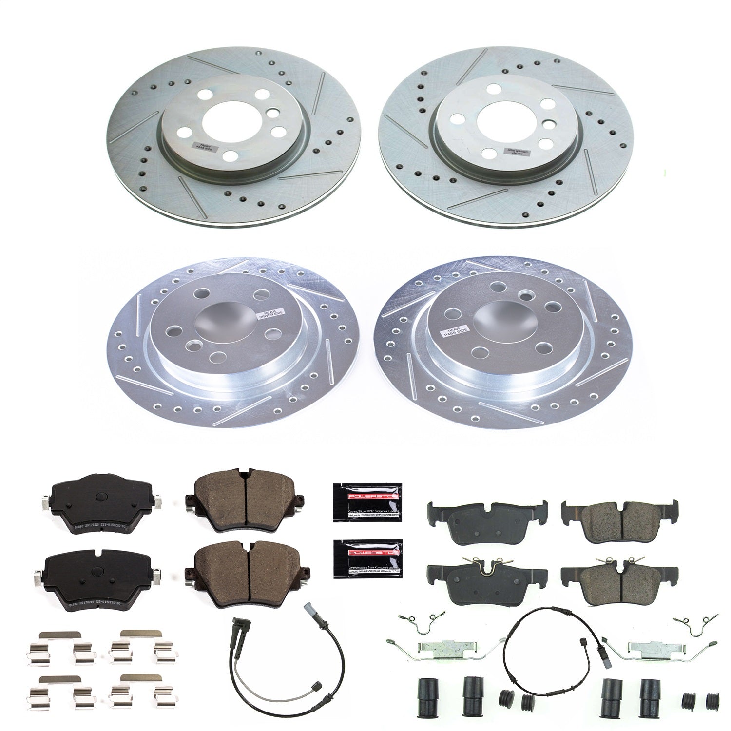 PowerStop Z23 Evolution Sport Front & Rear Brake Kit | Mini Cooper Clubman (19) (K8355)